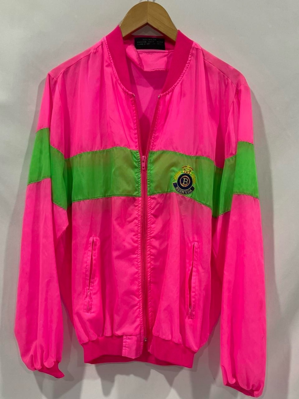 Vintage Neon Bermuda Nylon Jacket
